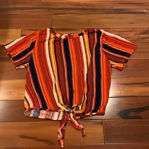 Womens medium striped top from Purple Snow.